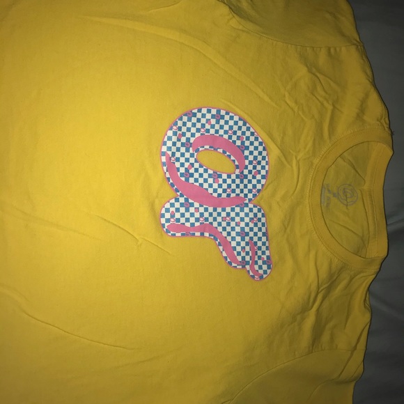 Odd Future Yellow Checker Pattern T-Shirt - Picture 2 of 3